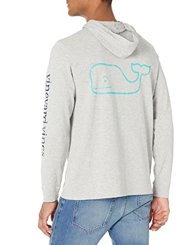 Vineyard Vines Men's Cotton Hoodie Tee, Grey Heather, Medium #TOP1