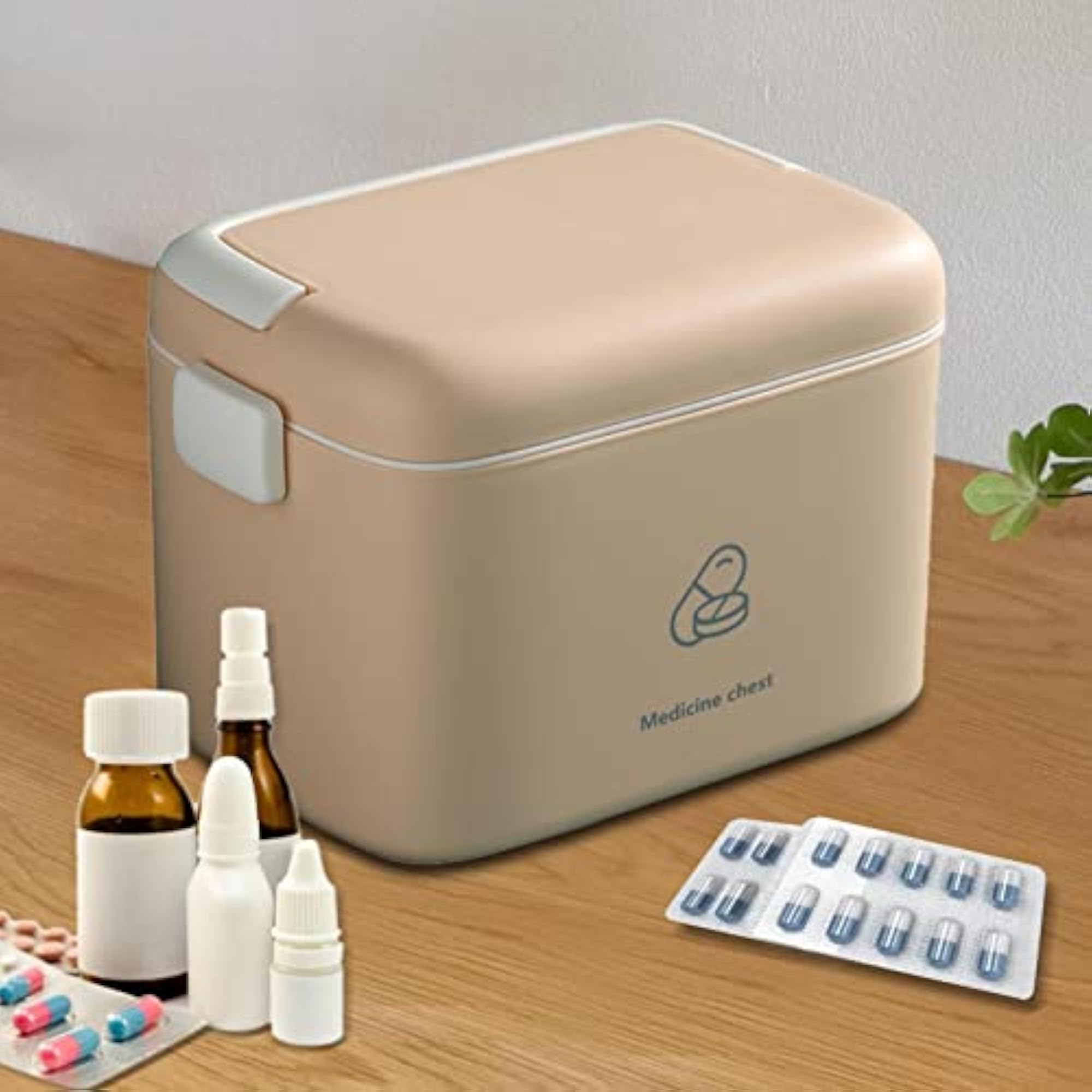 Storage Box Case for Cosmetic Daily Supplies, White