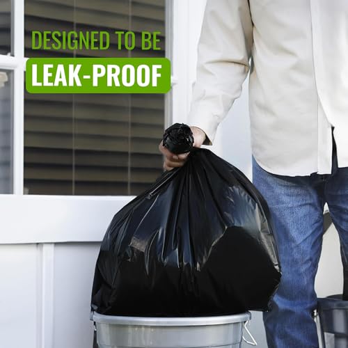 EcoBag - Extra Strong Heavy Duty Refuse Sacks - Recyclable Bin Bags, Leak Resistant, Eco-Friendly, Durable Waste Disposal Bags for Household & Commercial Use, 30 Micron (Μm) /100l - Image 6