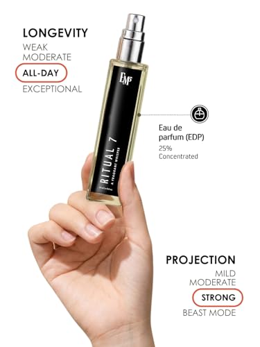 Image of EM5 Ritual 7 EDP Perfume for Men | Amber Woody Patchouli Fragrance | Strong and Long-Lasting Eau De Parfum Spray | Luxury Gift for Him 15ml