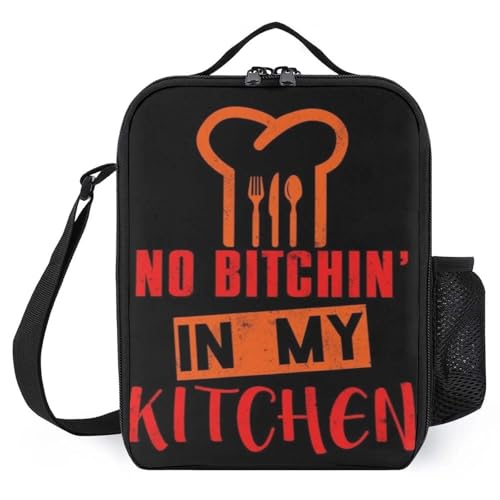 TFDGDGH Cocina Cocina Chef Food Lonchera Termica Bolsa de Almuerzo Impresa Vintage Thermal Lunch Box Bag Aislante