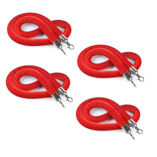 Poteau VIP et cordage en velours rouge 300 cm pour une décoration événementielle