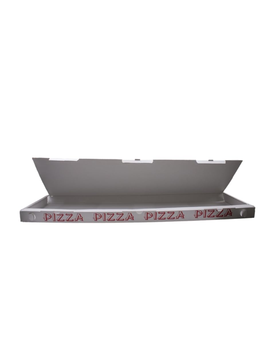 Generico Scatola per Pizza METRO 100x30x5 in Cartone Bianca