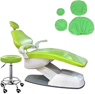 4 piezas / Set dentista asiento a prueba de polvo de la PU cubierta de cuero elástico impermeable dentista Equipme protector adecuado para clínicas dentales y salones de belleza silla del asiento ,E