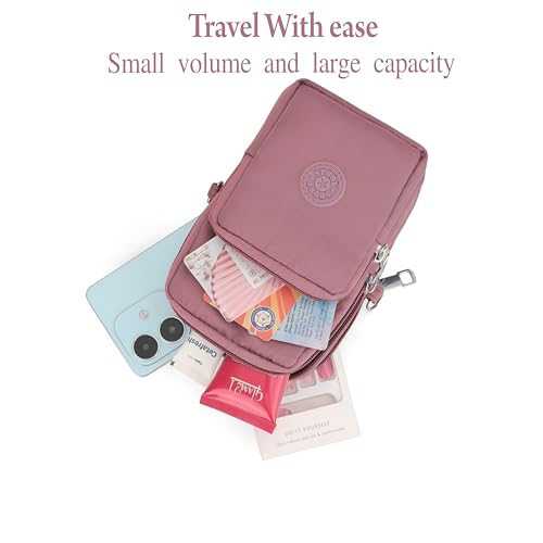 Image of JI Crossbody Phone Bag for Women Mini Wallet Bags with Adjustable Shoulder Strap Wallet Clutch Bag for Girls Zipper Phone Pouch Handbag