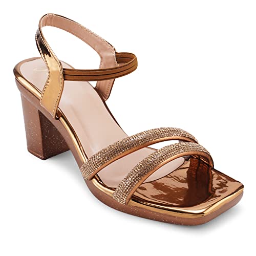 Image of JM LOOKS Block Heel Stylish Fashionable Comfertable Sandals