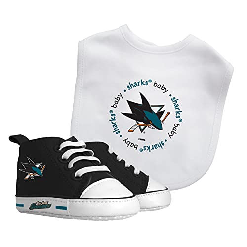 Baby Fanatic NHL San Jose Sharks Gift Set, 2-Piece Set (Bib & Pre-Walkers), Team Color, Ohio State University