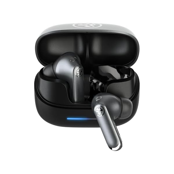 JLab Epic Pods ANC True Wireless Bluetooth Earbuds, Hybrid Dual Driver System, Knowles Balanced Armature, Adaptive Noise Canceling, 56+ Hours Playtime, Custom Sound via App, Wireless Charging, Black