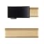 Obsidian / Gold Leather