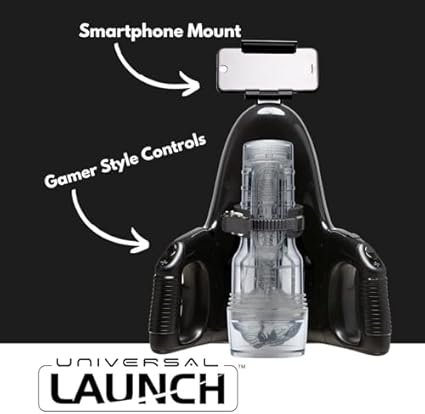 Fleshlight - Universal Launch - Soporte para Masturbador Masculino - Experiencia Automatizada para Juguetes Sexuales Fleshlight - con Soporte para Móvil - Placer Intenso
