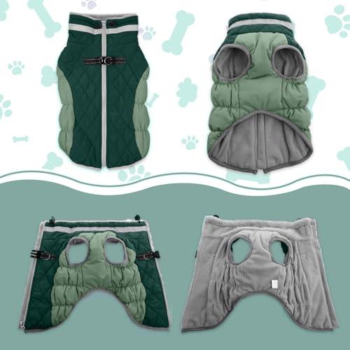 Image of Lelepet Dog Coat for Extra Large Dogs Waterproof Dog Jacket with Harness