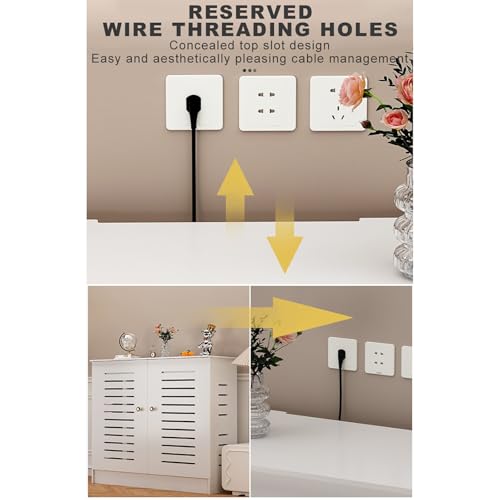 Caja de almacenamiento para enrutador WiFi vertical con baldas y rejilla 5
