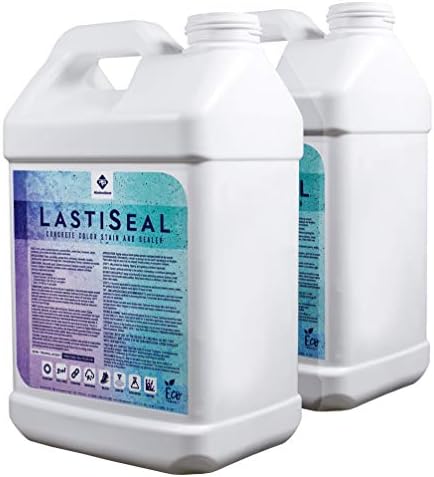 LastiSeal Concrete Stain & Sealer (5-gal.) - Waterproofs & Stains Concrete in One Step! (Charcoal Grey)