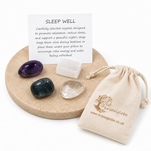Image of Sleep Crystal Set for Better Sleep, Relaxation, Meditation & Mindful Living