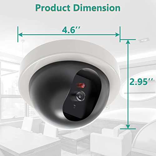 Wali WL- SDW-4 Dummy Fake Security Cctv Dome Camera With Flashing Red Led Light thumb #2