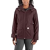 Carhartt Womens Shoreline (Regular and Plus Sizes) Jacket, BlackBerry, Large US