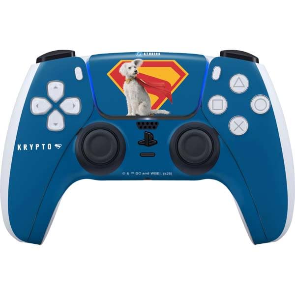 Skinit Decal Gaming Skin Compatible with PS5 Controller - Officially Licensed Superman 2025 Krypto The Super Dog Design