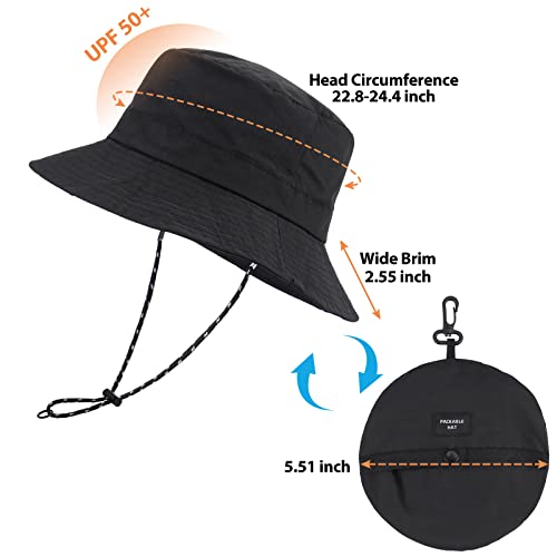 Sombrero de sol ancho impermeable unisex miniatura 3