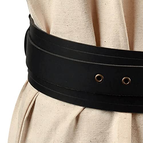 Medieval Vintage Waist Belt Viking Knight Waistband Gothic Medieval Buckle Belt Pu Leather LARP Cosplay Costume Accessories3