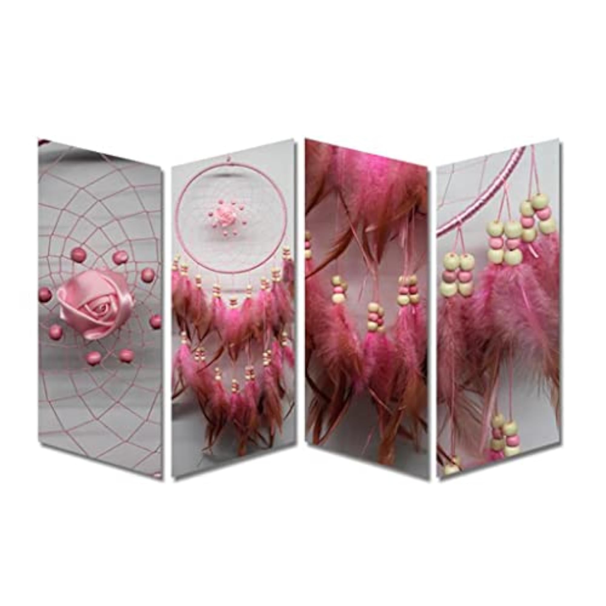 Pink Handmade Dream Catcher for Wall Hanging Decoration