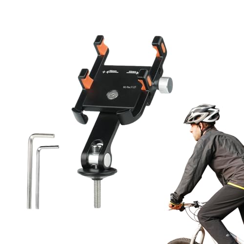 Soporte de teléfono para Bicicleta, absorción de Golpes, Soporte para teléfono de Motocicleta, absorción de Golpes, ángulo Ajustable, para Montar al Aire, Hombres y Mujeres