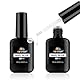 EBANKU 6 in 1 Superstarker Nagelkleber zum Aufkleben, 20 ml Lampenaushärtung erforderlich Fester Soak-Off-Kleber, einfache Anwendung Langlebig und haltbar UV-Lampe erforderlich 2 Stück