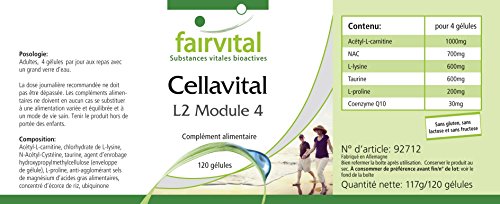 Cellavital - HOOG GEDOSEERD - 120 capsules - antioxidanten complex met acetyl-L-carnitine, taurine, Q10 en meer - Image 5