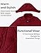 wantdo Women's Winter Military Cotton Jacket Hooded Outwear Coat Claret, M