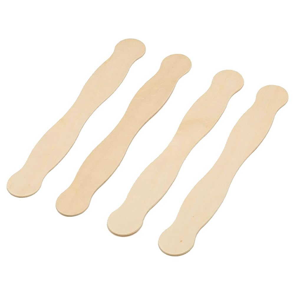 RUANI 100 Bâtonnets En Bois De Bouleau 8 Pouces - Poignées Éventail, Spatules Et Bâtons Glace DIY