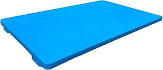 WECLMH Polyethylene Pallet, Non Slip Load-Bearing Safety Storage Grid Pads with 6 Way Entry, Home Supermarket Kitchen Warehouse Grid Ventilation Moisture-Proof Pad (Color : Blue, Size : 39.38x23.63x