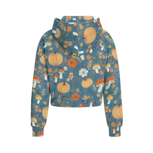 ZFRXIGN Half Zip Hoodie for Kids Size 5-14 Cropped Hoodie Crop Workout Jacket Crop Tops2