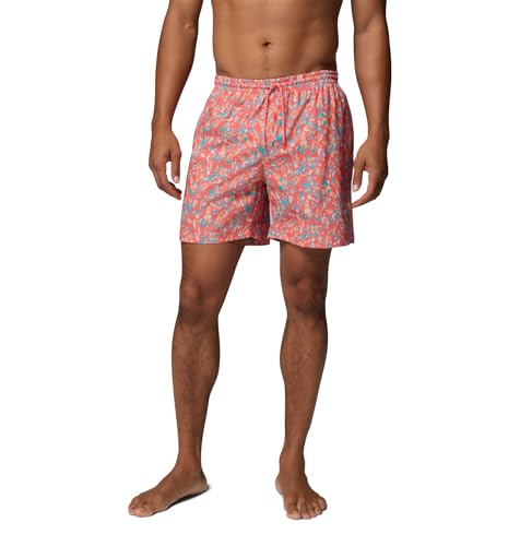 Columbia Mens PFG Rambler Printed Water Short Melonade Tropica Medium x 6