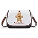 Imprime Sacs en Bandoulière pour Femme Sac à Main en Cuir PU Sacs de Loisirs Léger Moyen Tendance Caricature de Bonhomme en Pain d'épice