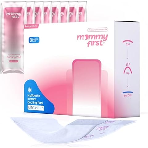 Mommy First® Ultra-Thin Perineal Ice Pads | 2-in-1 Cooling and Absorbent Postpartum Pads | Instant Cold Therapy for Postpartum Recovery | Premium Gel Core | Postpartum Essential | 8 Pack Cover