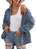 Material: Quilted jackets for women are made of high-quality materials that are soft and comfy to wear. The lightweight fabric keeps you warm and comfortable in the fall and winter Features: Lightweight quilted jackets for women,long sleeve puffer ja...