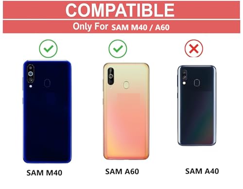 Image of COVERBLACK Soft Rubber Silicon Clear Back Cover Compatible Model for Samsung Galaxy M40 - Transparent