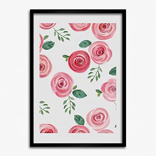 Cadre en bois de qualité supérieure 50x70 cm rose rose pour peinture et art moderne