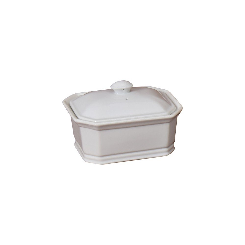 Terrine Rectangulaire avec Couvercle 900g Blanc