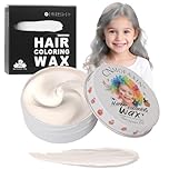 Colore dei capelli bianco temporaneo per bambini, bianco istantaneo tintura per capelli Dye, ragazza styling capelli crema tintura capelli color argento, pomata per capelli per feste, cosplay