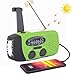 Produktbild Outdoor Solar Radio, Kurbelradio Outdoor Radio mit 1200mAh Batterie, mit AM/FM Wetter Radio, mit mit LED Taschenlampe/SOS Alarm, Notfall Klein Radio für Outdoor Camping Grün