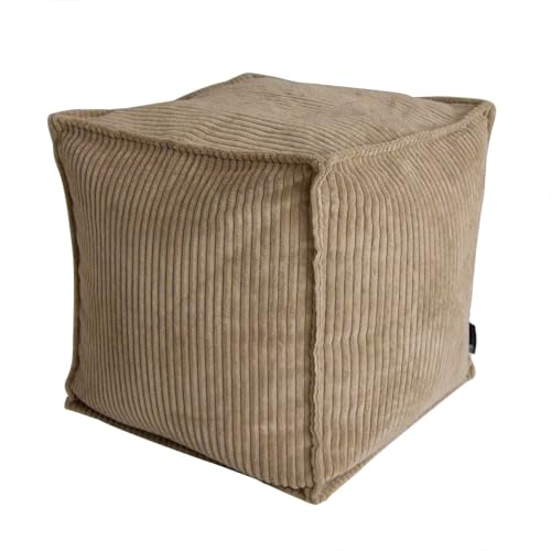 Louis-Donne-17-Strip-Unstuffed-Pouf-Ottoman-Cover-Square-Space-Saving-Organizer-Footrest-Cover-Indoor-Outdoor-Reading-Room-Kid-Pets-Girls-Super-Soft-Cotton-Fabric-Yellow-Only-Cover Louis Donne 17 Strip Unstuffed Pouf Ottoman Cover Square Space Saving Organizer Footrest Cover Indoor Outdoor Reading Room Kid Pets Girls Super Soft Cotton Fabric Yellow Only Cover