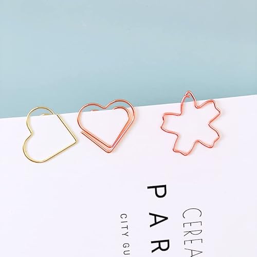 Cherry Blossom Paper Clips Wholesale Package Color Creative Love Metal Paper Clips Office Stationery #TOP1