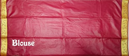 Image of VFCollections Women's Kanchipuram Silk Bridal Pure Pattu Cream White Sarees With Blouse