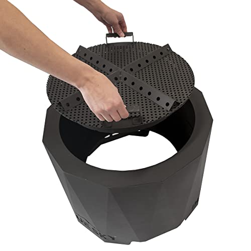 Blue Sky Outdoor Living Peak Smokeless Patio Fire Pit, Portable Fire Pit with Lift-Out Ash Catch, Black - Image 3