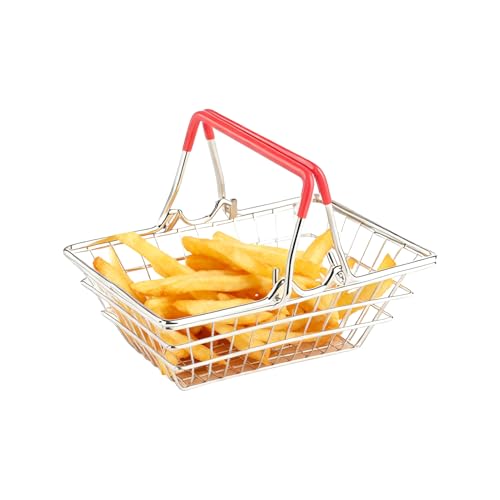 ミニチュア ショッピング カート, ドールハウス 装飾品, スーパーマーケット 収納 おもちゃ, 子供 男の子 コレクター フェアリーガーデン ごっこ遊び 建築模型製作