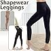 +MD Shapewear for Women Tummy Control Seamless High Waisted Light Compression Footless Tights Leggings Body Shaper for HIPS and Thighs (Large,Black)