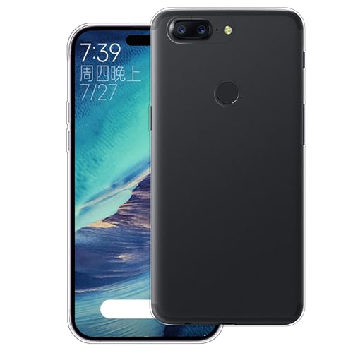 WUACYEAMING Carcasa para Móvil Compatible con OnePlus 5T A5010 Ultrafina Delgado Cover Transparente TPU Silicona Antigolpes Anti-arañazos Bumper Caso para Case-(Transparencia)