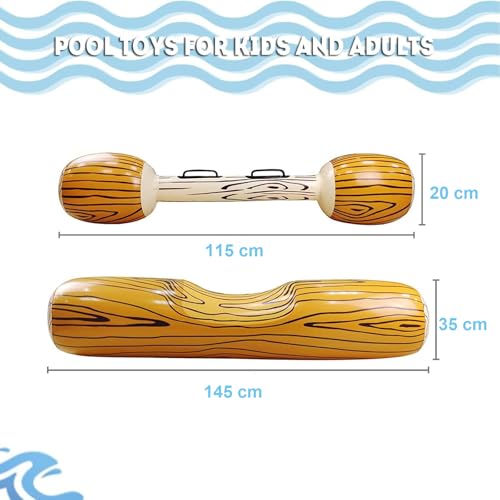 Miniatura 7 de Visator Flotadores Piscina Para Adultos Juego Piscina Niños Inflable Flotante Juguetes De Fila Juguete Para Juego De Troncos Inflables De Batalla Flotante Para Fiesta De Deportes Acuáticos Piscina
