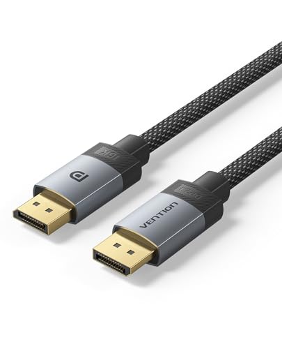Cable Displayport 2.1 VENTION de 6.6 pies ideal para tu zona gaming y teletrabajo