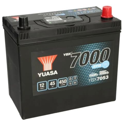 Yuasa YBX7053 12V 45Ah 450CCA EFB Start Stop High Performance Battery